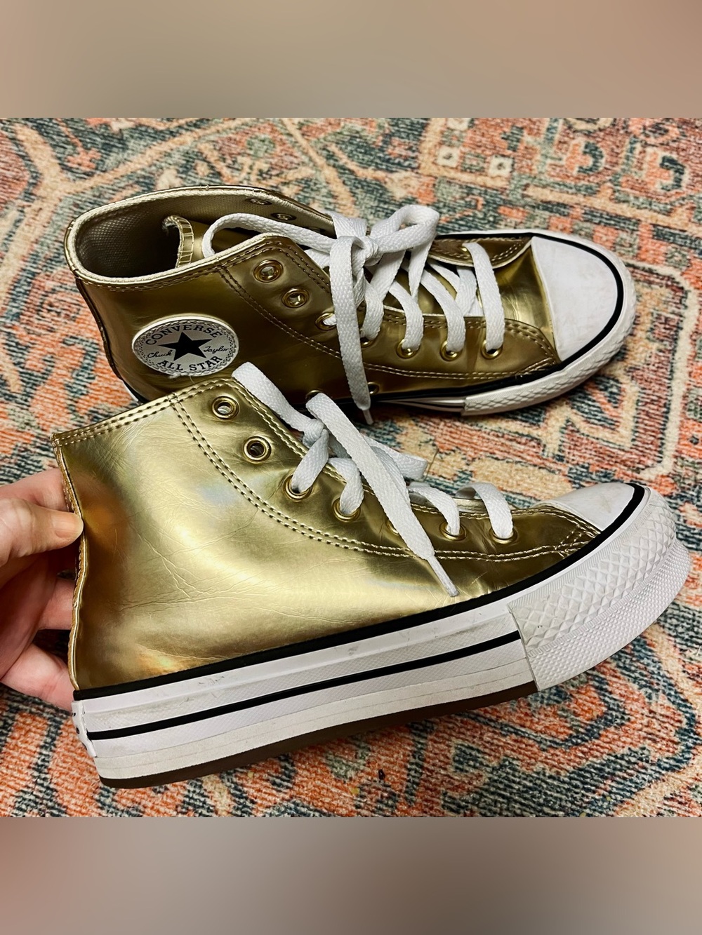 Converse Chuck Taylor All Star Eva Lift Platform High-Top Sneakers - Picture 4 of 11